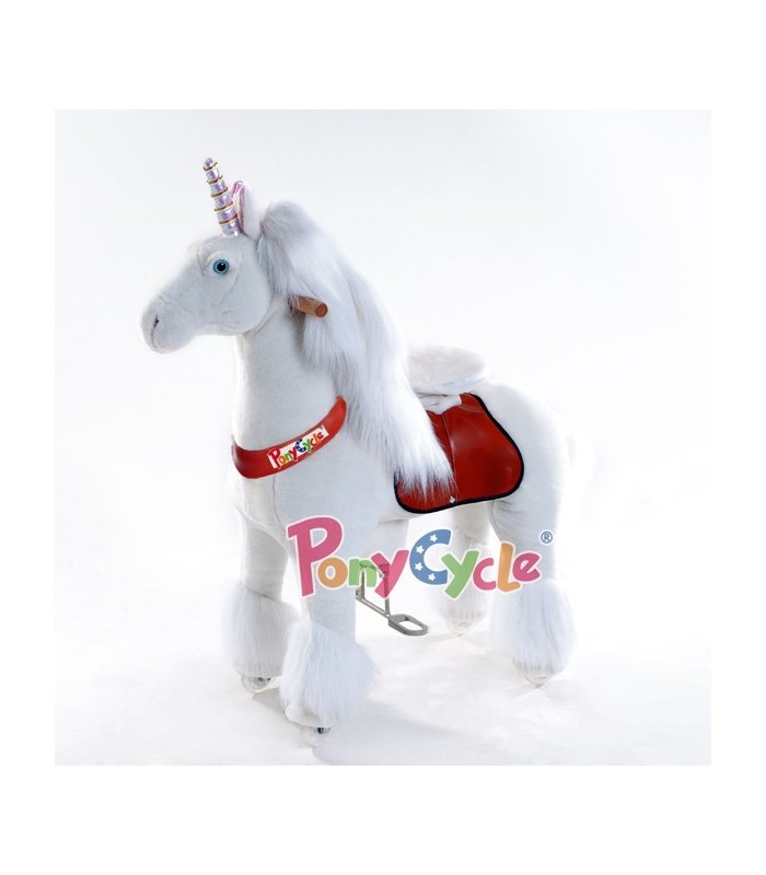 hangen op tijd ozon PonyCycle paardje | witte Eenhoorn | leeftijd van 3 tot 9 jaar