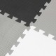 Grote Puzzelmat Wit/Zwart | Dikke tegels | 179 x 179 cm