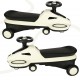 Wiebelcar | Swingcar | met LED en Muziek | Speciale uitvoering |Beige/wit