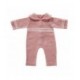 Babypakje roze gebreid 45cm
