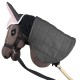 Skippi Stokpaard Deken en Oornetje – Roze en Grijs – Accessoires voor Hobby Horse