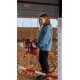 ByAstrup stokpaard CoCo - rood/wit