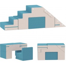 Speelblokken foam set - Glijbaan en stoel