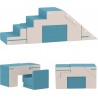 Speelblokken foam set - Glijbaan en stoel